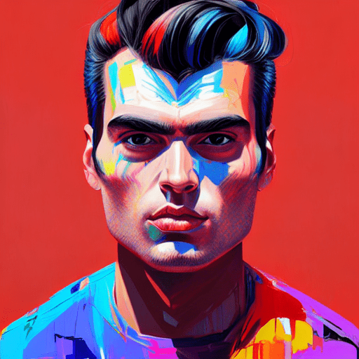 retrato colorido