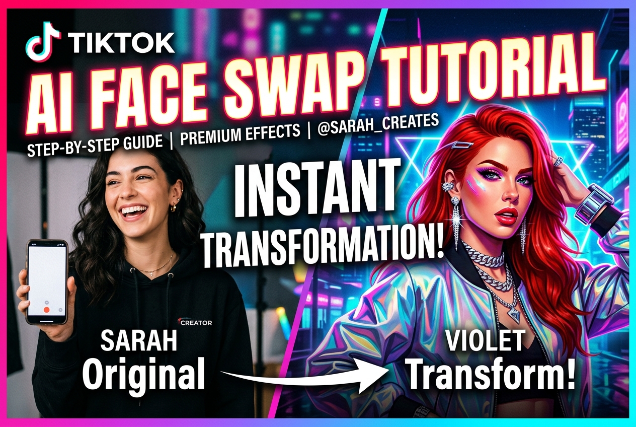 TikTok-ready face swap tutorial cover image