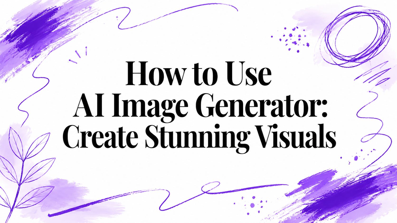 How to Use AI Image Generator: Create Stunning Visuals