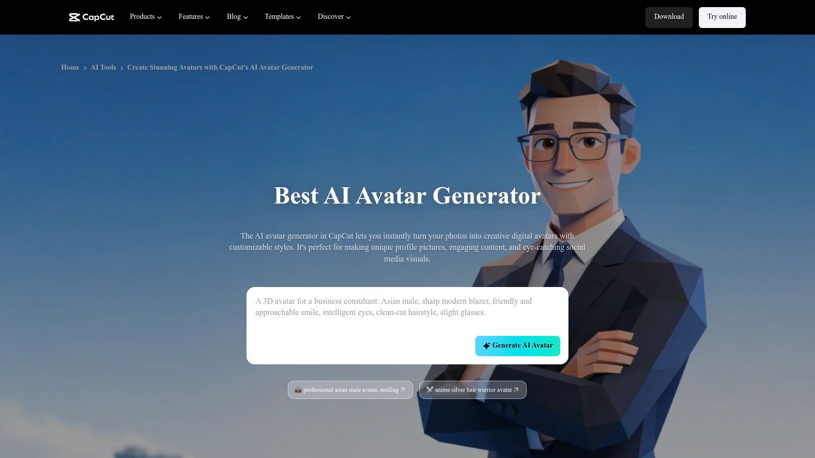 CapCut (Avatar Maker / AI Avatars)