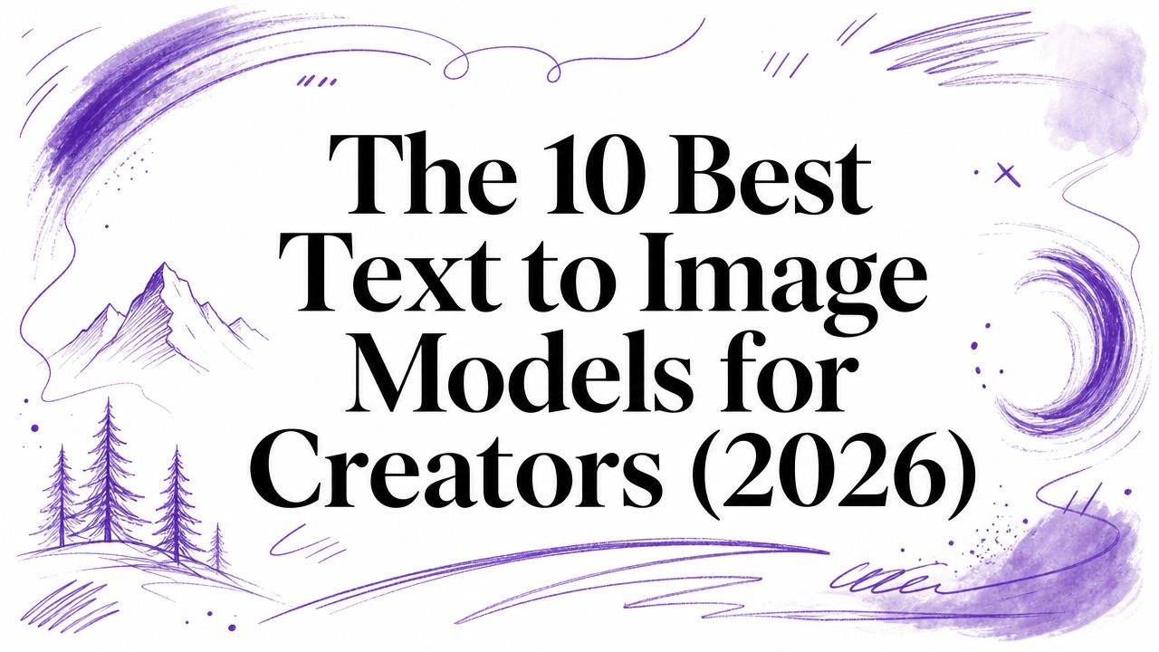 The 10 Best Text to Image Models for Creators (2026)