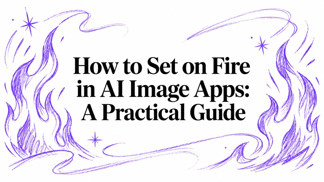 How to Set on Fire in AI Image Apps: A Practical Guide