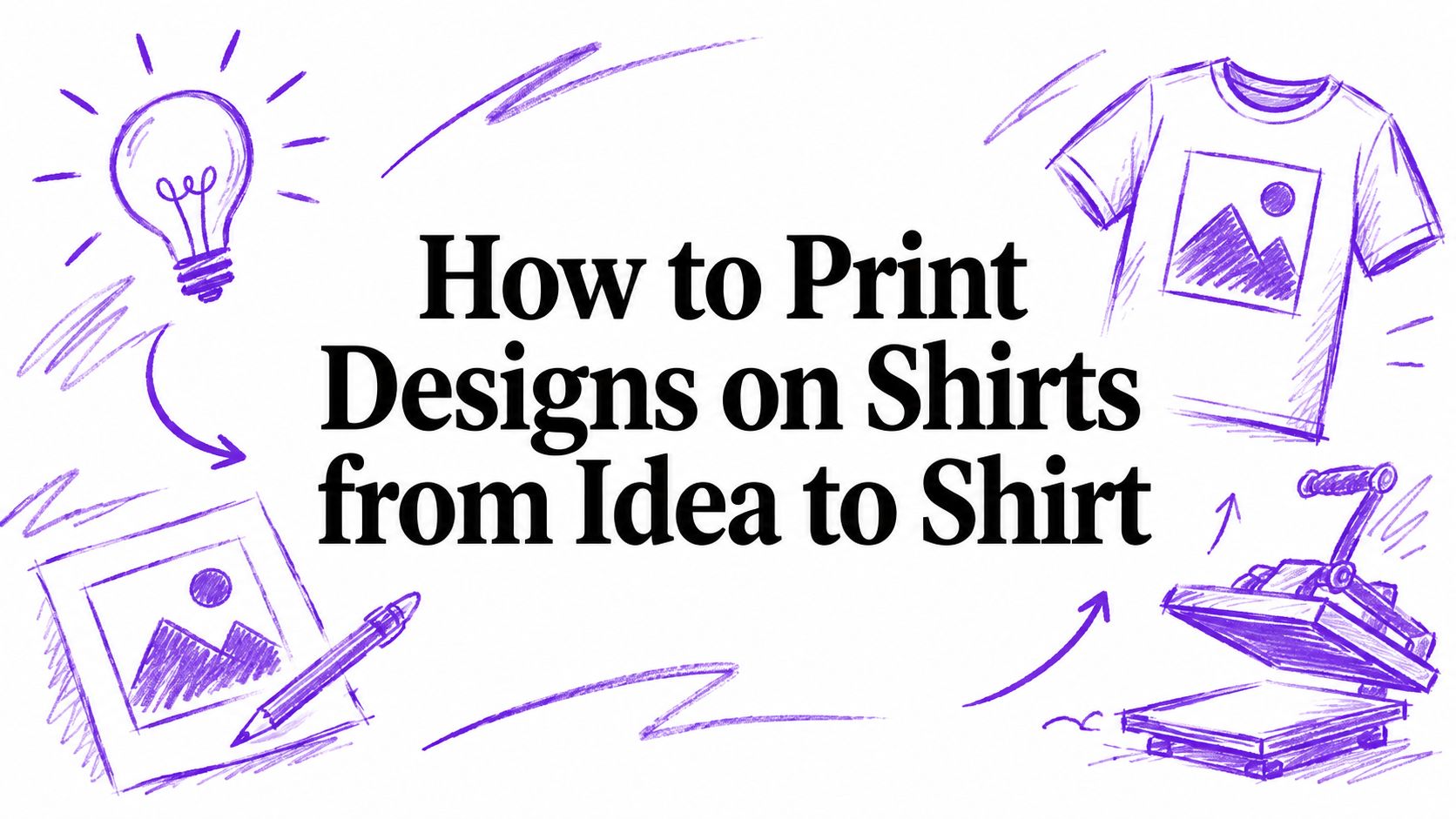 How to Print Designs on Shirts from Idea to Shirt