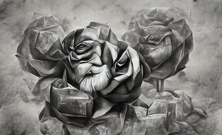 ai generated art of rose